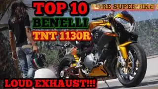 TOP 10 BENELLI TNT 1130 R SOUND EXHAUST LOUD RARE SUPER BIKE!!!