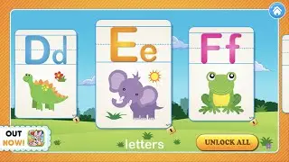 Learn letters DEF , Preschool Games, Game Review and Gameplay, For Kids