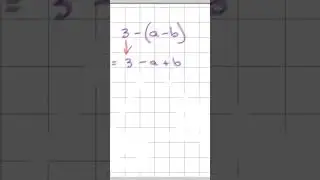 Minus sign in front of brackets  #maths #mathshack #math #mathsontips #mathmath #mathematics