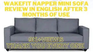 Wakefit Napper Mini Sofa Review In English after 3 months of use |wakefitsofareview| @vijay'sview's