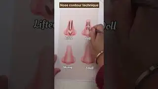 Nose contour teqniue this video explain how to nose contour correct placement blending direction