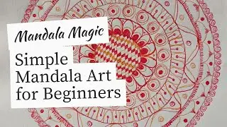 Relaxing Mandala Art Tutorial | Easy Pen Design for Beginners | Pen Se Mandala Art @NK_Artistry #art