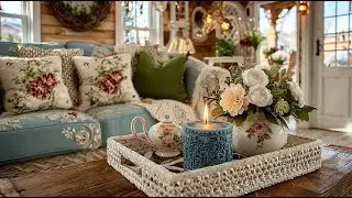 Elegant Romantic English Cottage Tour 2026 Cozy Blue Decor with Vintage Shabby Chic & Rustic Touches