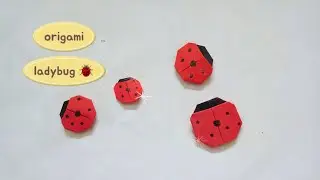 how to make origami ladybug / DIY easy paper ladybug 🐞🐞