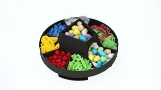 Feldherr Token Tray CAROUSEL + 3D Food Tokens Upgrade Set for Wingspan - Complete Set
