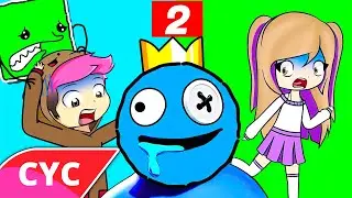 LA CANCI&Oacute;N DE RAINBOW FRIENDS 2 - Videoclip Oficial 🎵🌈 Cuadradito y Circulito @LynitaMusic@Chocoblox