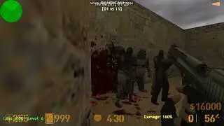 CS Xtreme V5 - Zombie Mod gameplay (fy_dust)