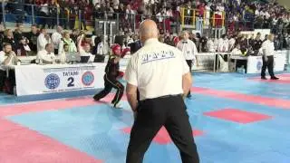 Anna Sophie Kreis v Bo Mangan WAKO European Championships 2016