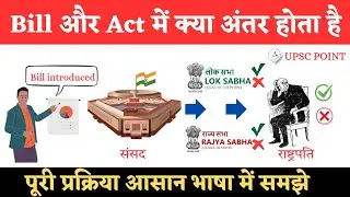 Bill se Act kaise banta hai? | Bill vs Act | Kanoon banne ki poori process (Hindi)
