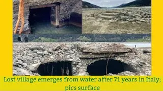 Lost village emerges from water after 71 years in Italy; pics surface | InSeconds