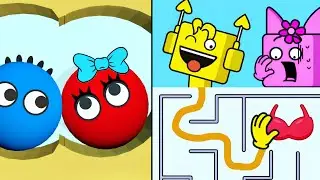 Lucky Balls Vs Square Punki Maze - Up To Max Level SpeedRun Gameplay 
