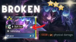 Set 3.5 | 3 Star Shaco 8 Dark Star | Broken comp best 3 cost unit in TFT