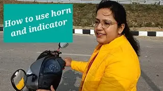 Horn  & Indicator kaise use kare scooty ride karte hue || Watch to easily apply horn & indicator 🛵