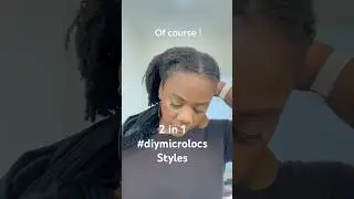 2 microlocs styles in minutes #diymicrolocs #microlocjourney #microlocstyles #microlocs