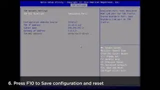 How to configure a network address within ThinkServer System Manager