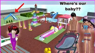 PROPS ID : New Updated Harbor Family Water Slide Park and Camp on Sakura School Simulator