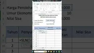 Cara Cepat Hitung Penyusutan Aktiva Tetap Metode Garis  Lurus (SLN)