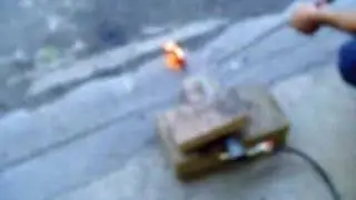 Reil burner test run
