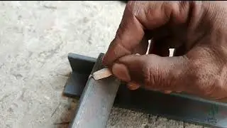 centring sheet L angle frame manufacturing, welding work