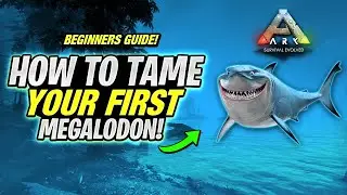ARK Beginners Guide Series - How To Tame Your First Megalodon!