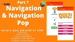 Simple Quiz App - Navigation & Navigation Pop behavior