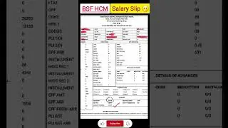 BSF HCM SALARY SLIP #bsfhcm #salaryhcm #bsfsalary #viral #shorts #trendingshorts