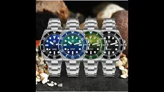 San martin Enamel Gradient Wave Texture Dial Miyota 90S5 Diver Wristwatch SN0126-GS