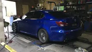 Testing Lexus IS-F on dyno with RR Racing Tune
