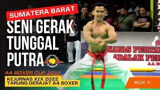 KEJURNAS XIX TARUNG DERAJAT - AA BOXER CUP - SENI GERAK TUNGGAL PUTRA - SUMATERA BARAT.