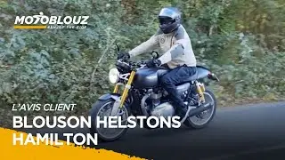 Thierry, client Motoblouz pr&eacute;sente le BLOUSON HELSTONS HAMILTON.