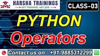 Python Class 03 | Python Tutorial | Python Operators Part 02 | Python Tutorial for Beginners