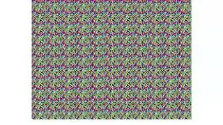 Autostereograms - static square on a changing background