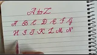 A to Z cursive writing //Glitter gel pen#impressive  video