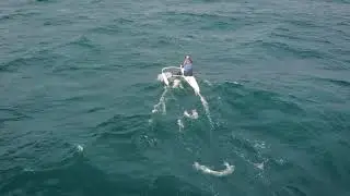 Down Wind in Basque Country - OC1 Feline - 25 knots !!