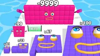 NUMBERCUBE MERGE EVOLUTION RUN - Level Up Numberblock Max Level Gameplay (Number Blocks - Run Games)