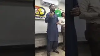 Captain Nadeem Khan Owner Of Gulmohr City Karachi Talking About Project At 3D Marketing Office.
