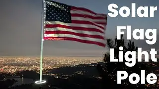 Solar Powered Pole Light