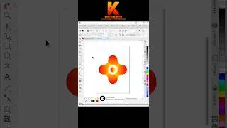 This Futuristic Logo Was Made from Just One Circle in CorelDRAW! #coreldraw #logodesign #logo #fyp