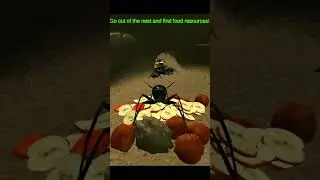 PERSEDIAAN MAKANAN ANT SIMULATION #shorts