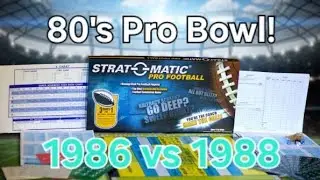 Strat-O-Matic Football Pro Bowl - 1986 vs 1988 - Basic Cards and Dice and I forgot to play defense!!