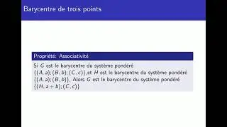 Associativité de barycentre- 1bac scientifique