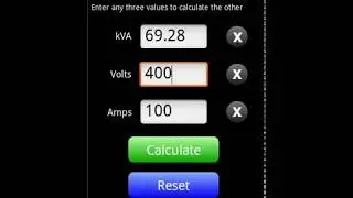 kVA Calculator App for Android