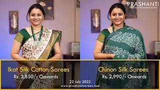 Ikat Silk Cottons | Chinon Silks by Prashanti & Pooja Utilities by Wedtree | 22 Jul 22