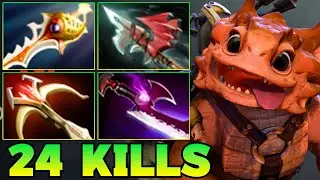 24 Kills SnapFire Solo Match Win ! SnapFire Dota 2 Carry Safelane Meta 7.39 Pro Gameplay Guide Build