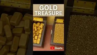 Hidden Treasure Found! | Gold Bars & Coins Discovery #shorts