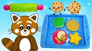 Pukkins g&ouml;r kakor i Play Doh lera - Lek med oss