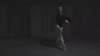 Beautiful Ballerina Dancing in Parking Lot 4K Stock Footage