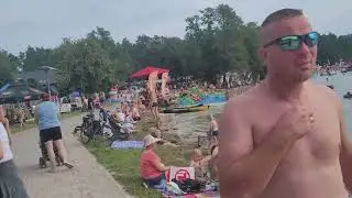 Okuninka Jezioro Białe ciepły sierpniowy poniedziałek 15.08.2022 r