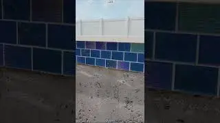 MERMAID TILE - Swimming Pool Construction Time-Lapse - Day 7
