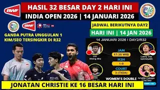 India Open 2026 Day 2 Results Today: JONATAN CHRISTIE WINS | Yonex Sunric India Open Badminton R32